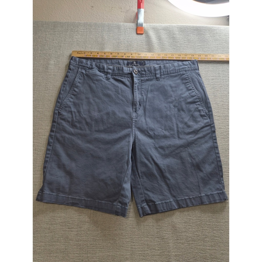 Rainforest Chino Shorts Mens 36 Navy Blue Cotton Stretch Flat Front Streetwear